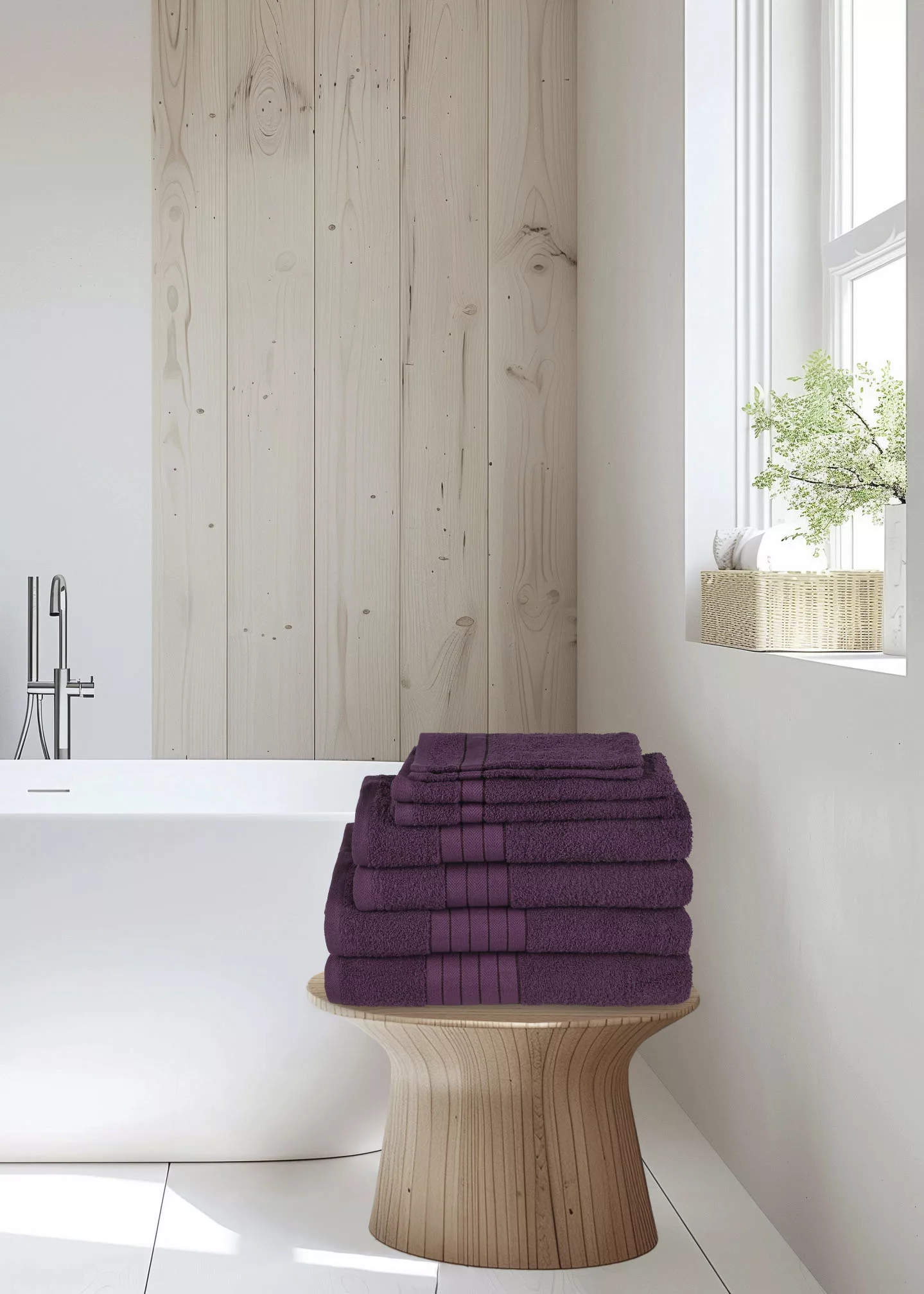 good morning Handtuch Set »Uni«, (Set, 8 St., 2 Stück 70x140 cm-2 Stück 50x günstig online kaufen