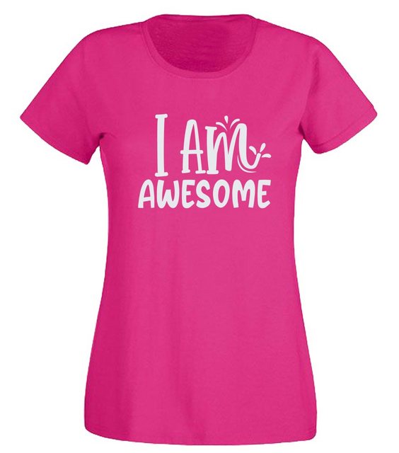 G-graphics T-Shirt Damen T-Shirt - I am awesome Slim-fit-Shirt, mit Frontpr günstig online kaufen