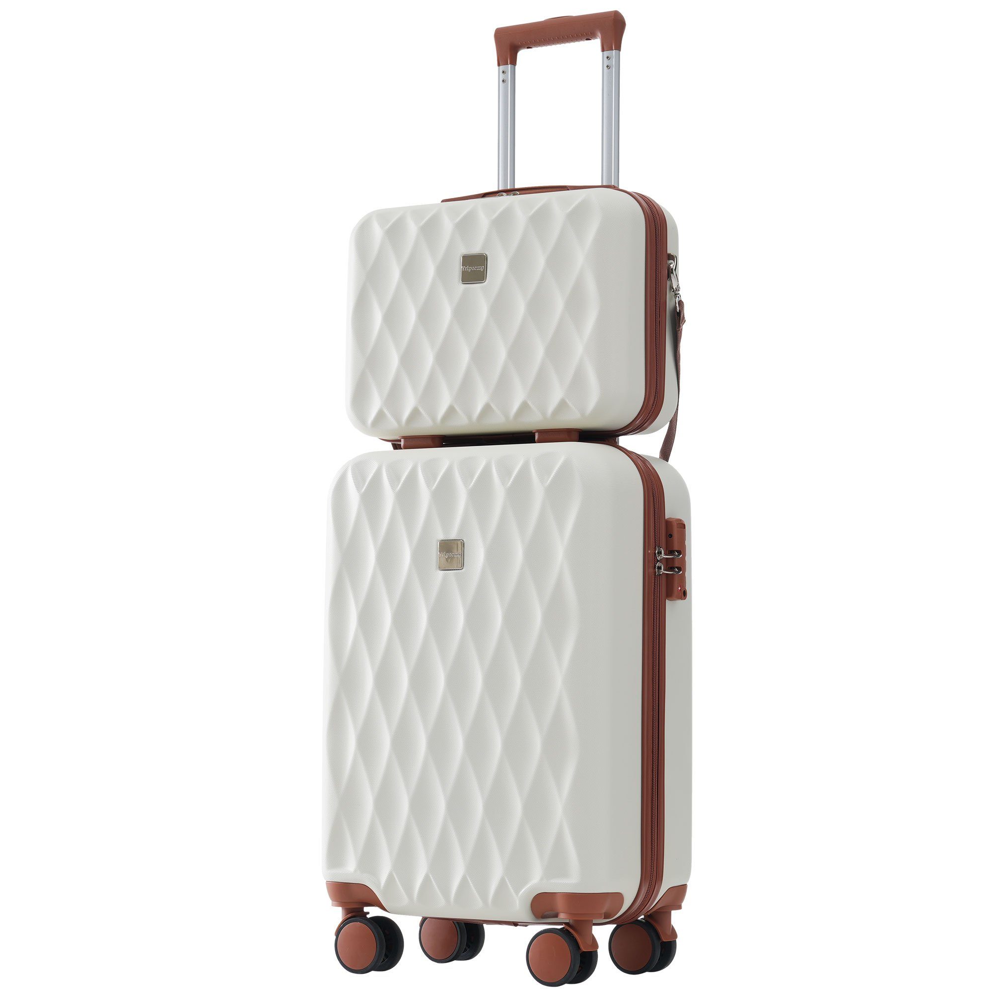 REDOM Hartschalen-Trolley Reisekoffer Kofferset Rollkoffer Handgepäcktrolle günstig online kaufen