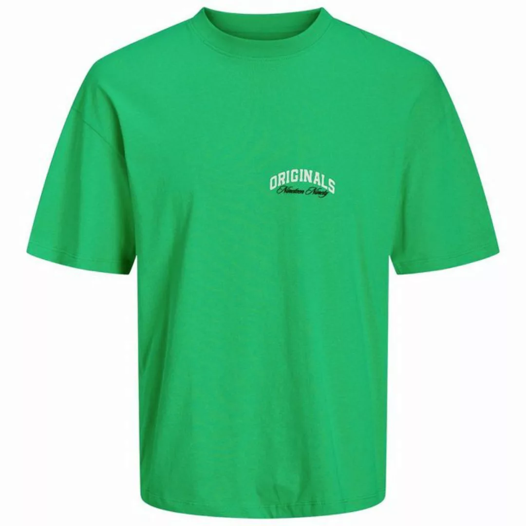 Jack & Jones Rundhalsshirt Große Größen Herren T-Shirt giftgrün JORBRINK ST günstig online kaufen