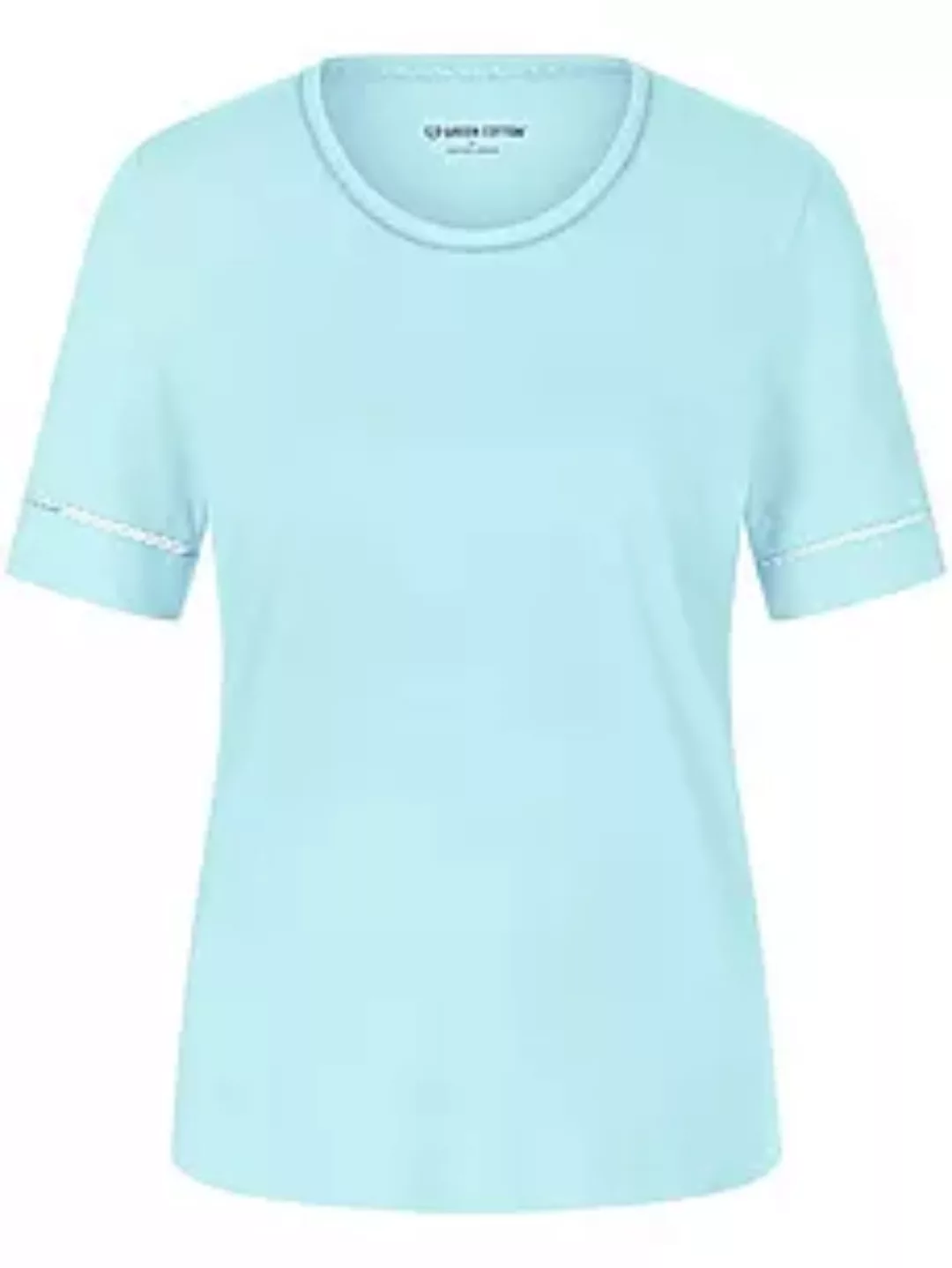 Rundhals-Shirt Frida Green Cotton blau günstig online kaufen