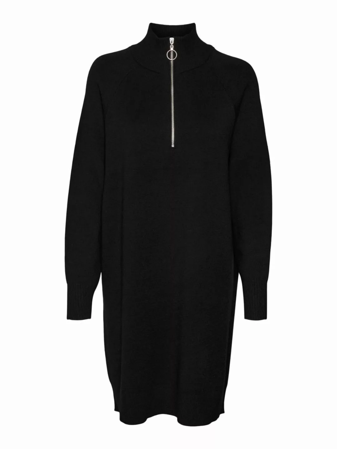 VERO MODA Loose Fit Reißverschluss Kleid Damen Schwarz günstig online kaufen