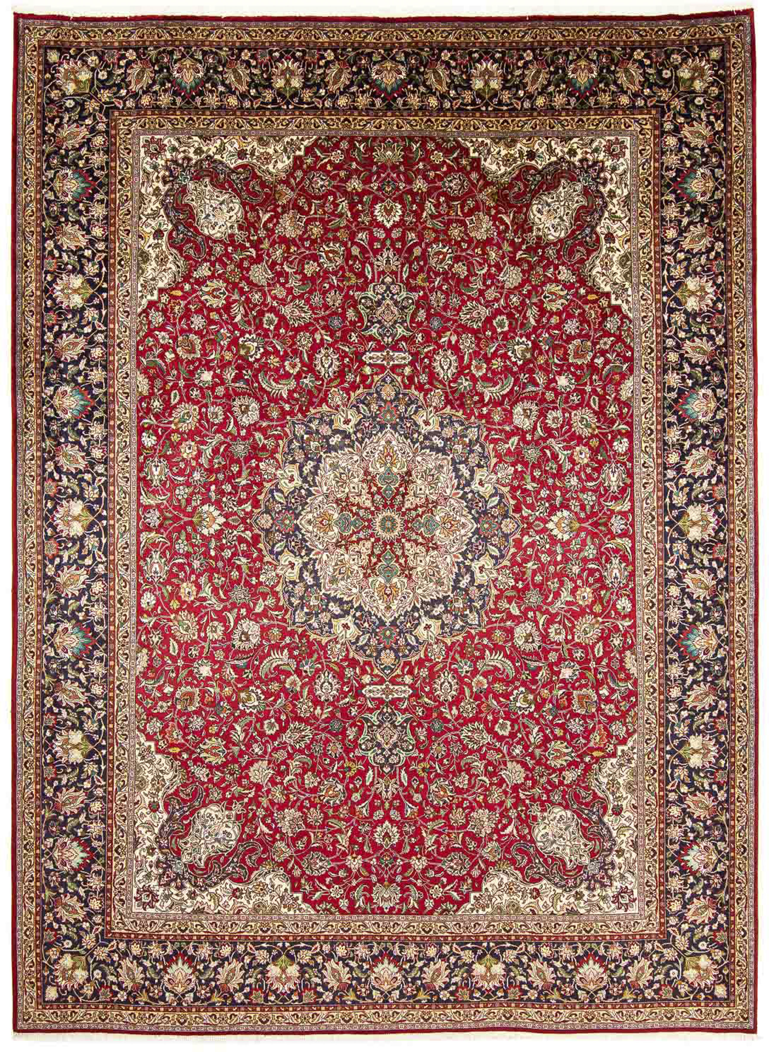 morgenland Orientteppich »Perser - Täbriz - Royal - 398 x 300 cm - rot«, re günstig online kaufen