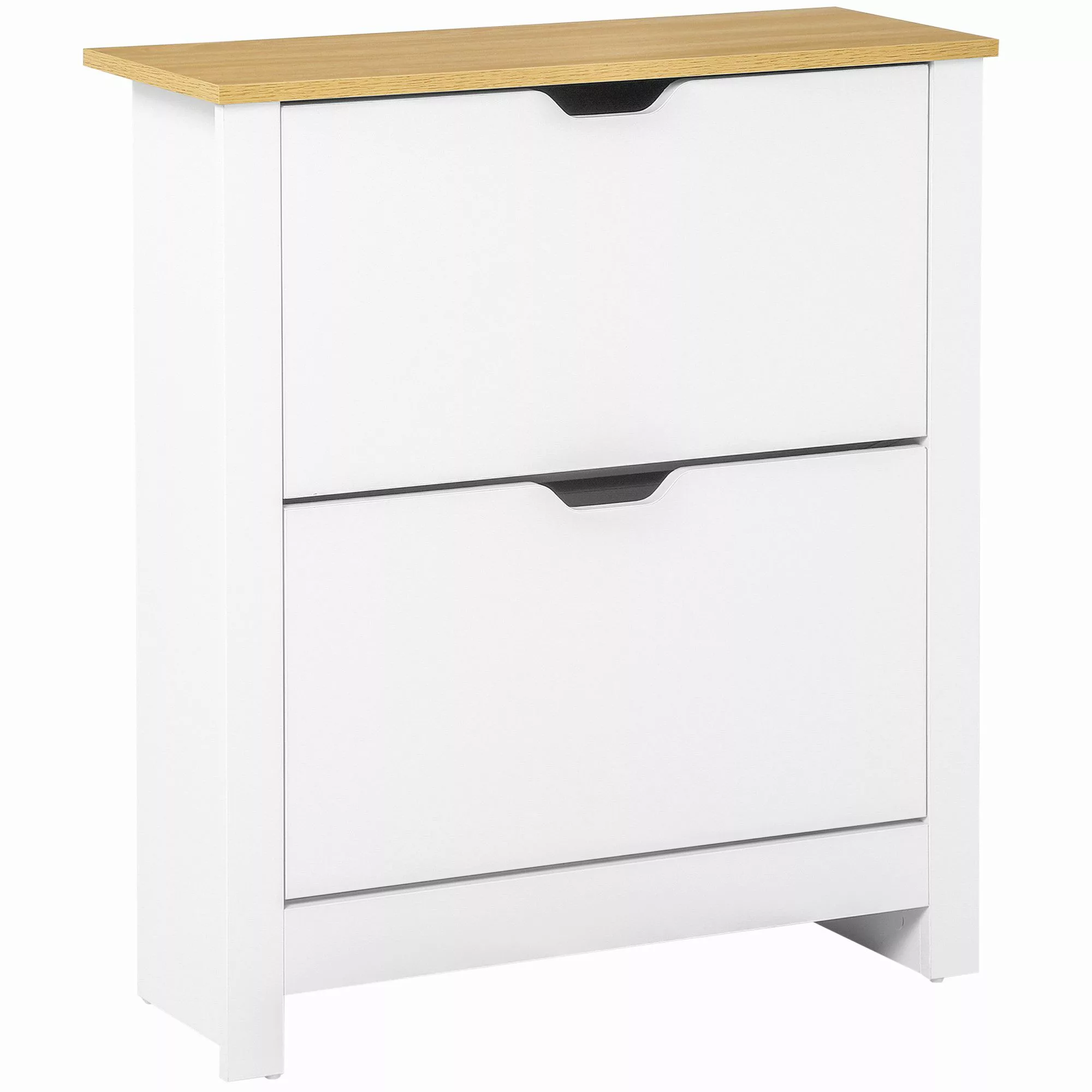 HOMCOM Schuhschrank Schuhregal mit 3 Klappen günstig online kaufen