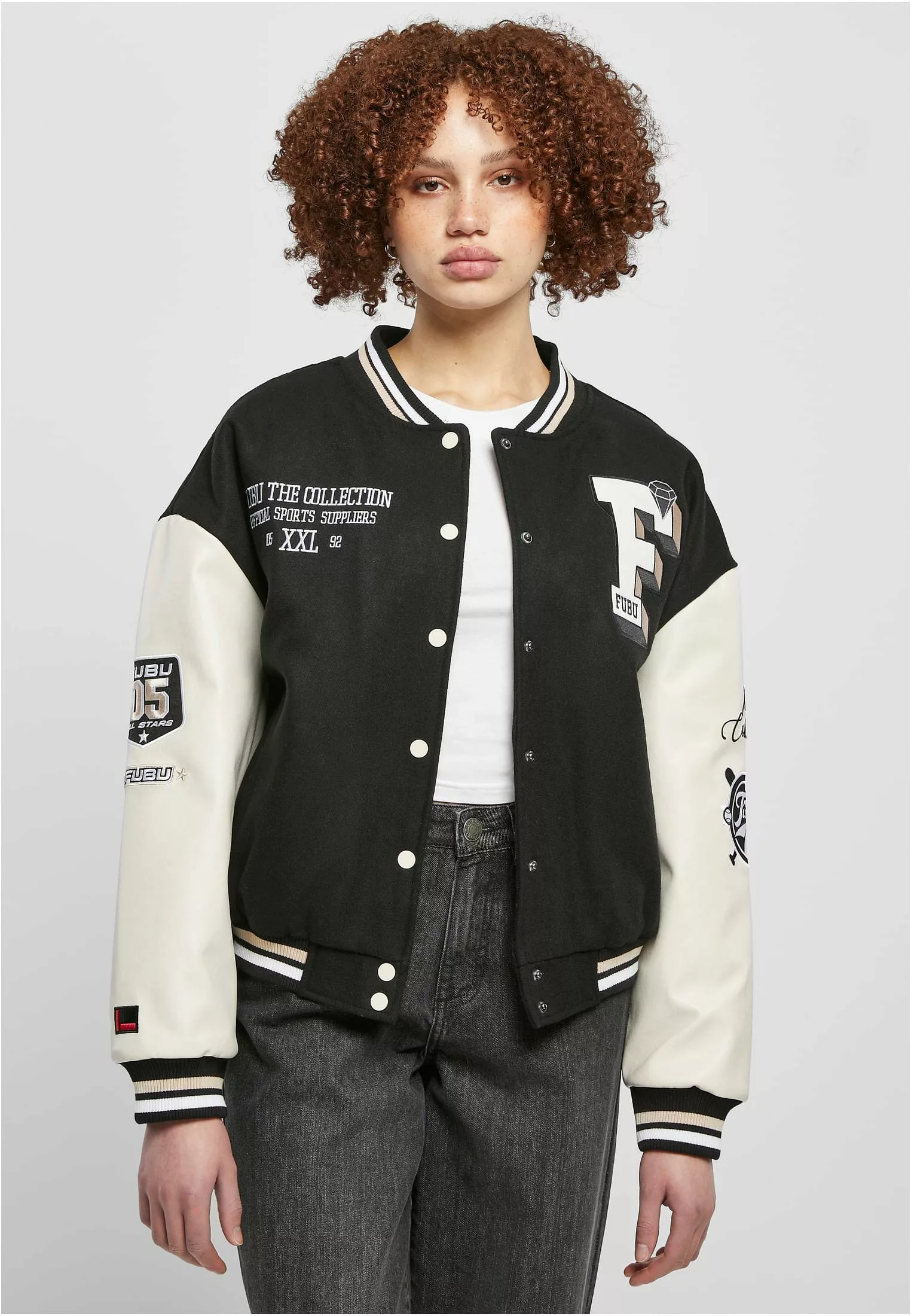 Fubu Sommerjacke "Damen FW231-017-1 FUBU College Varsity Jacket", (1 St.), günstig online kaufen