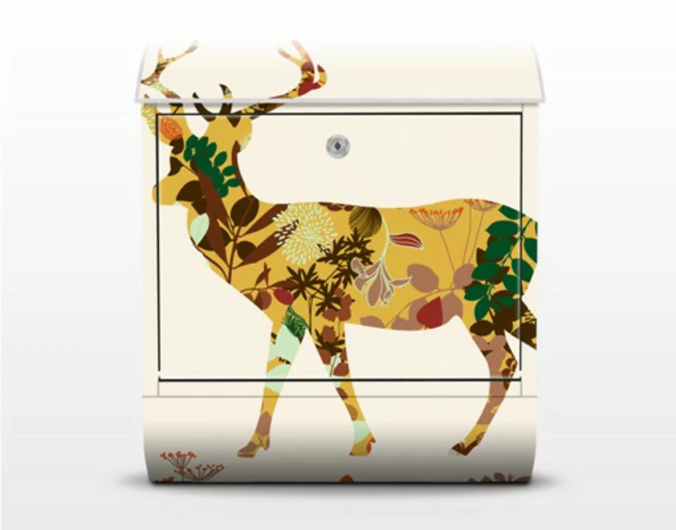 Briefkasten Tiere Floral Deer günstig online kaufen