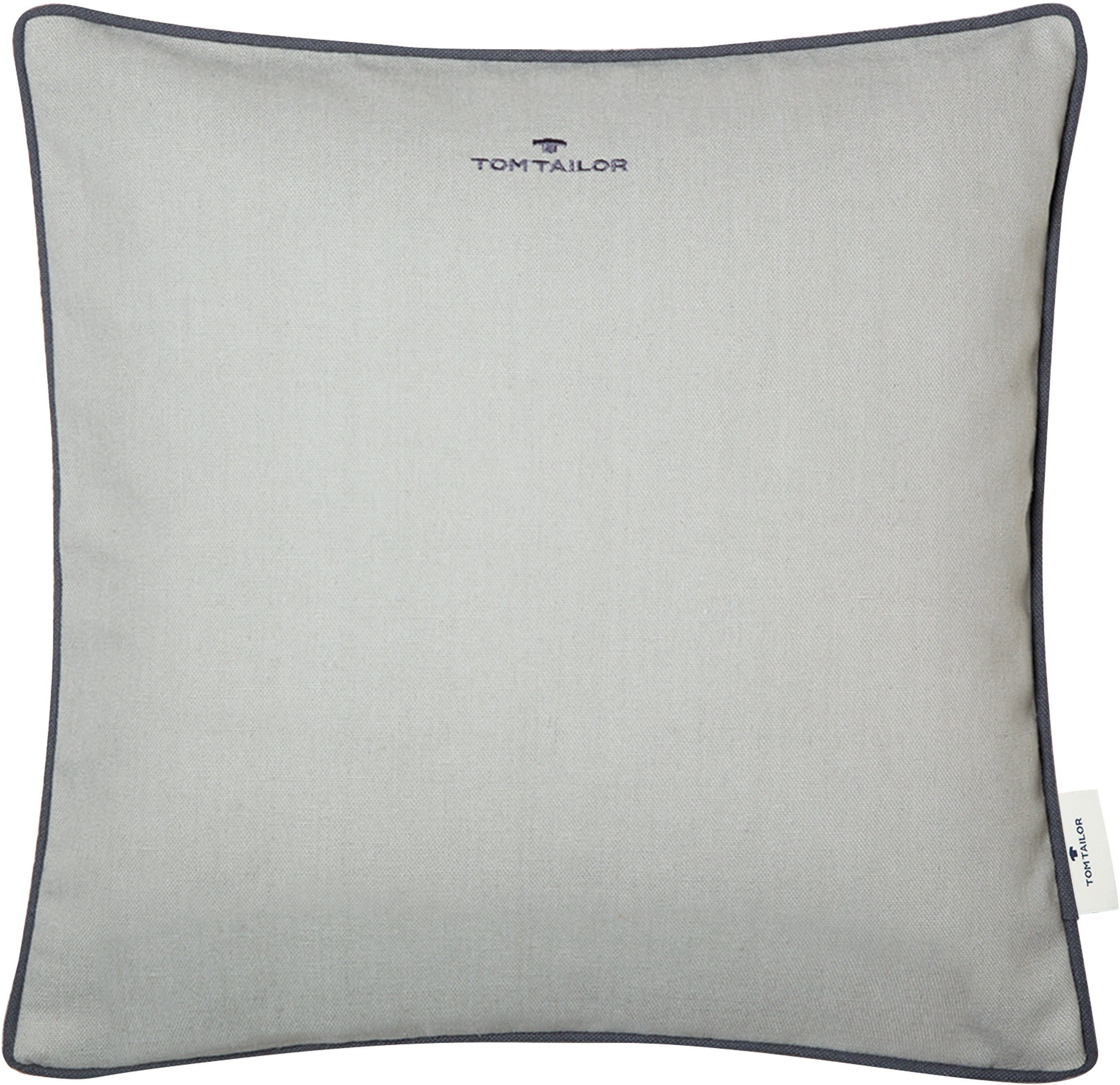 TOM TAILOR HOME Dekokissen »Dove Signature«, mit Paspel, Kissenhülle ohne F günstig online kaufen
