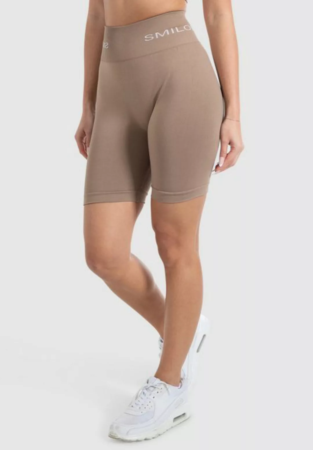 Smilodox Shorts Azura, Seamless Booty Scrunch Radlerhose mit Schriftzug Yog günstig online kaufen