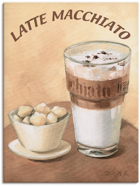 Artland Wandbild »Latte Macchiato«, Getränke, (1 St.), als Leinwandbild, Po günstig online kaufen