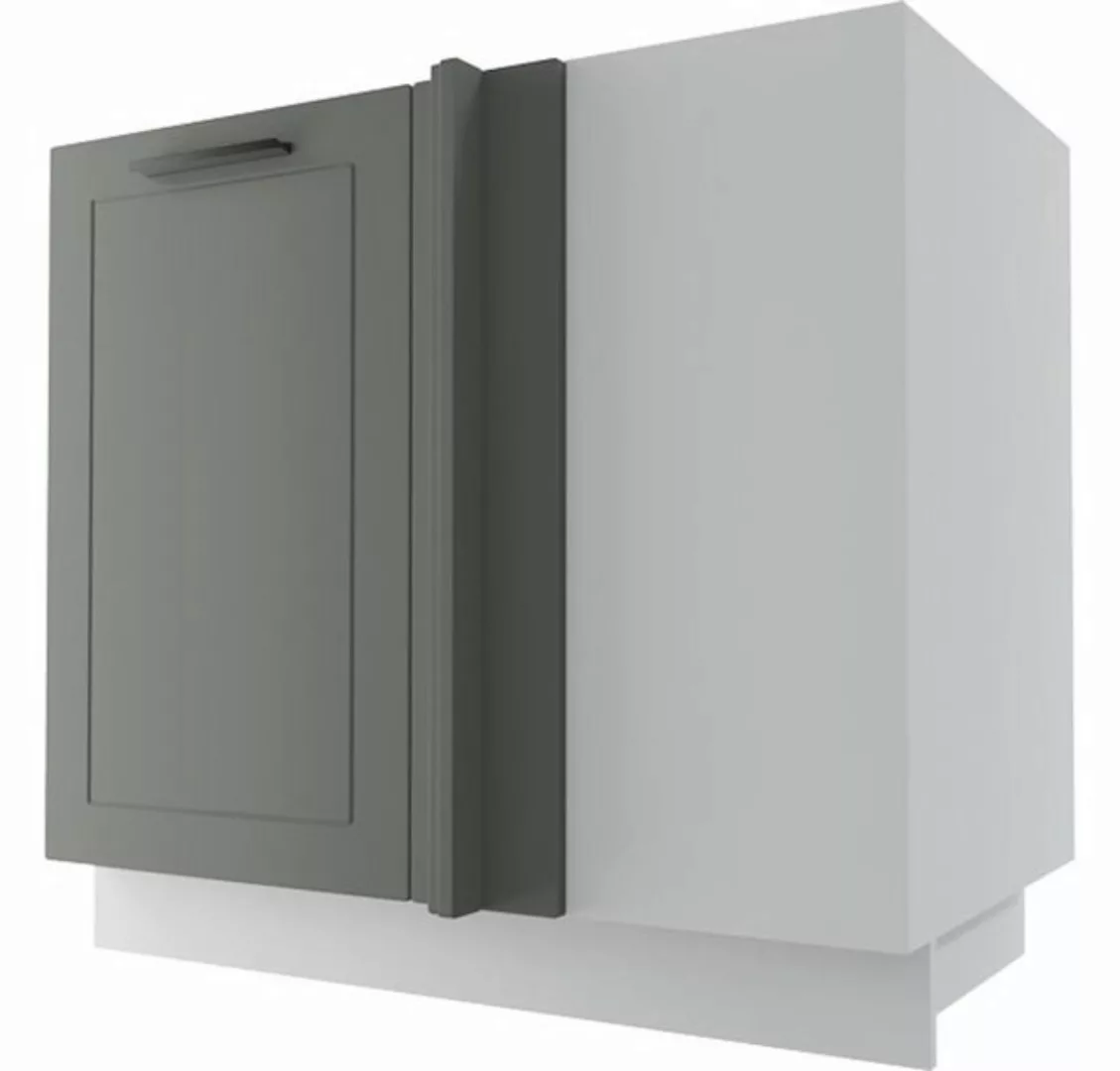 Feldmann-Wohnen Eckschrank Kvantum (Kvantum, 1-St) 90cm Front- und Korpusfa günstig online kaufen