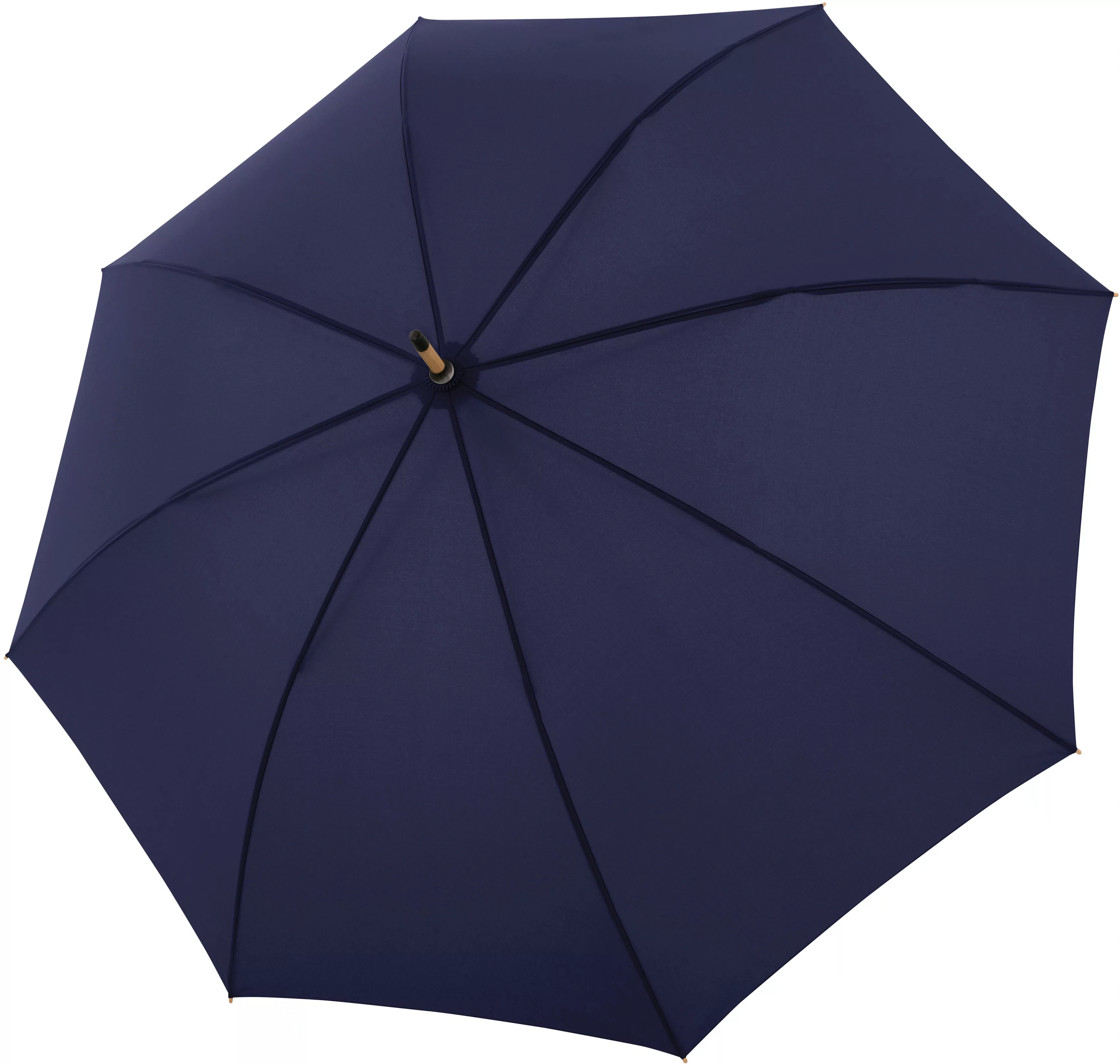 doppler Stockregenschirm "nature Long, deep blue", aus recyceltem Material günstig online kaufen