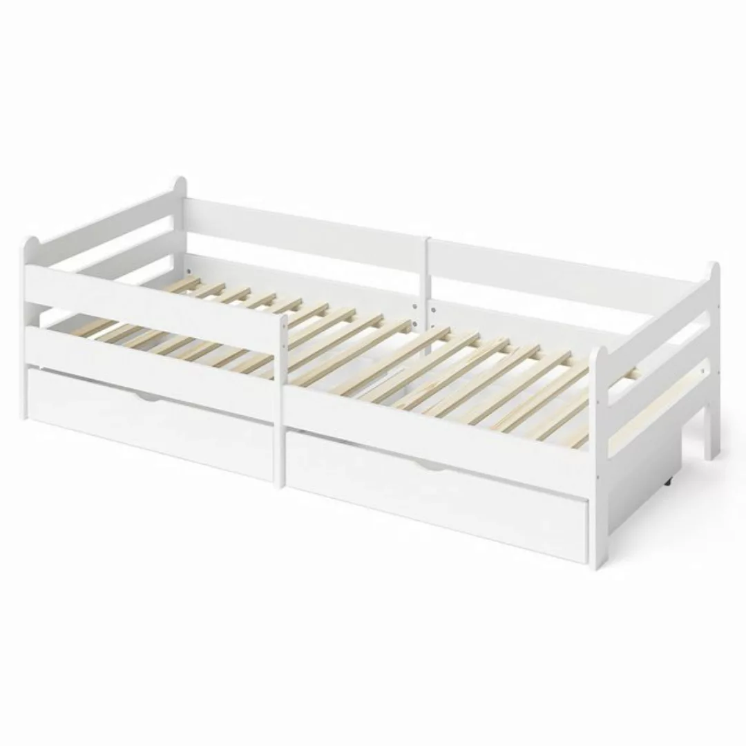 Bellabino Kinderbett Kuru (Einzelbett 90x200 cm in weiß), aus MDF günstig online kaufen