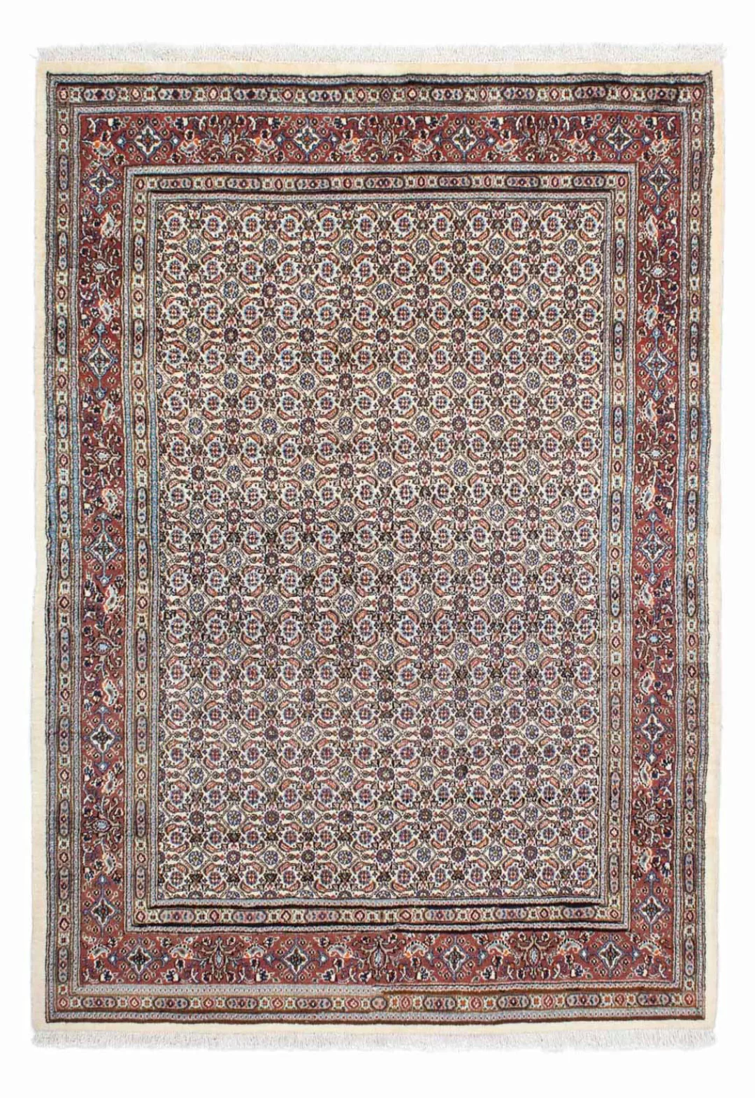 morgenland Wollteppich »Moud Stark Gemustert Beige 242 x 155 cm«, rechtecki günstig online kaufen