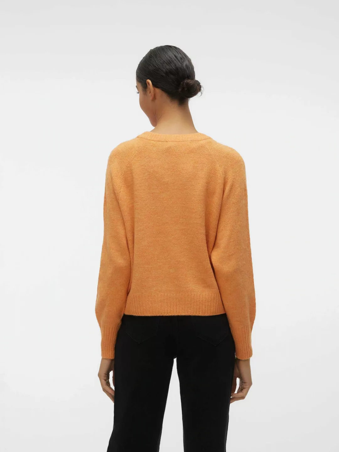 Vero Moda V-Ausschnitt-Pullover "VMELLYLEFILE LS V-NECK PULLOVER" günstig online kaufen