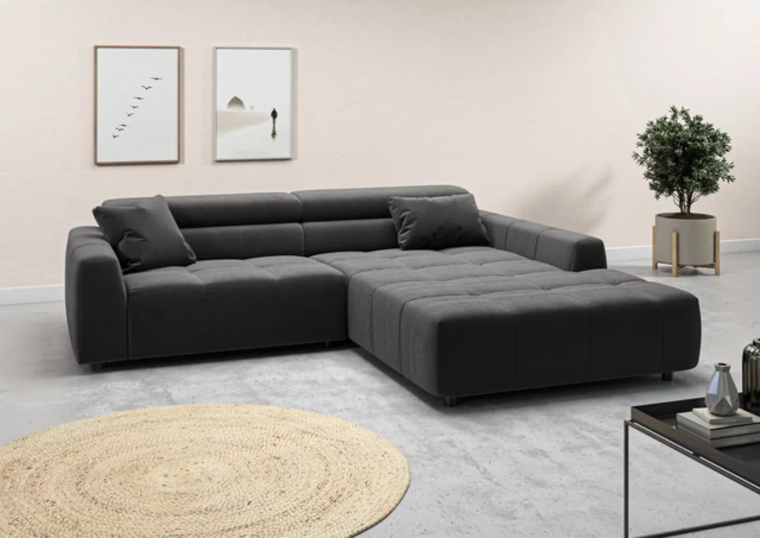 3C Candy Ecksofa »Denver auch mit Cord- und Easy care-Bezug, Kopfteilverste günstig online kaufen