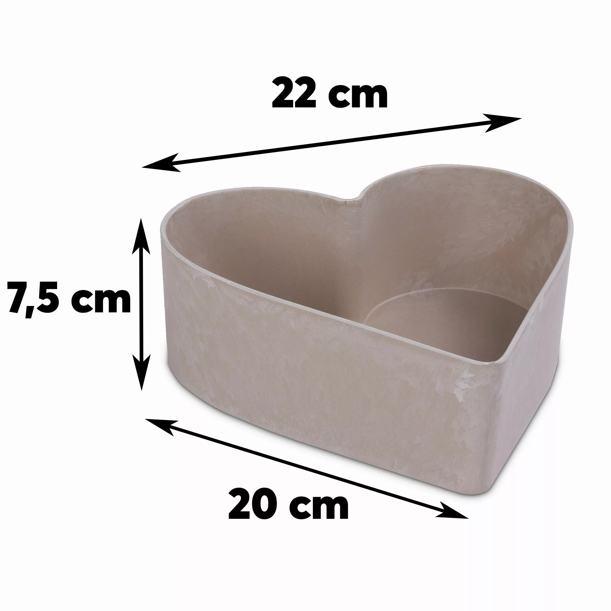matches21 HOME & HOBBY Blumentopf Herz günstig online kaufen