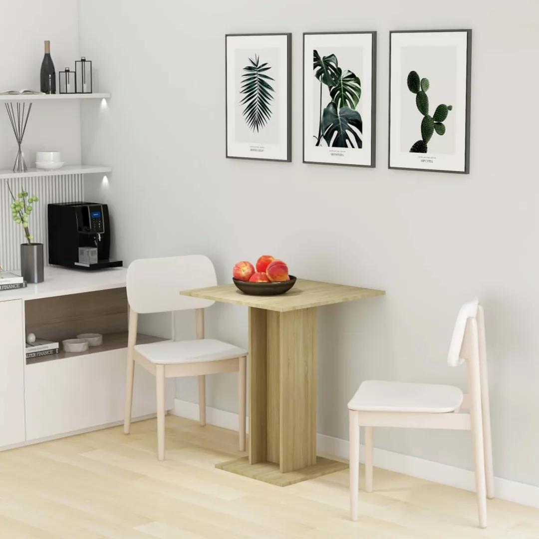 Bistrotisch Sonoma-eiche 60×60×75 Cm Spanplatte günstig online kaufen