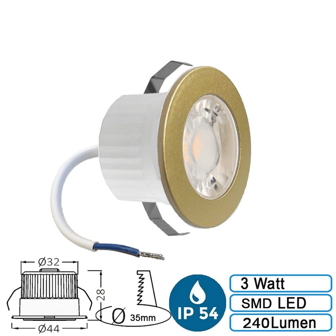 Braytron LED Einbaustrahler LED Mini Einbauleuchte günstig online kaufen
