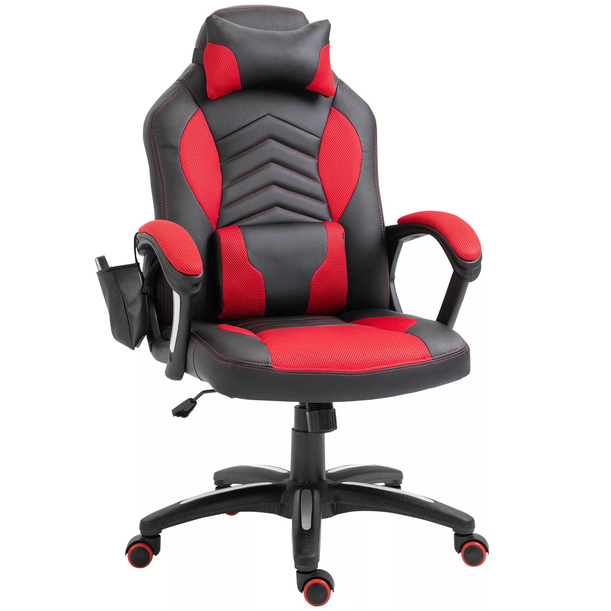 HOMCOM ergonomischer Gaming Stuhl höhenverstellbarer Bürostuhl mit Massagef günstig online kaufen