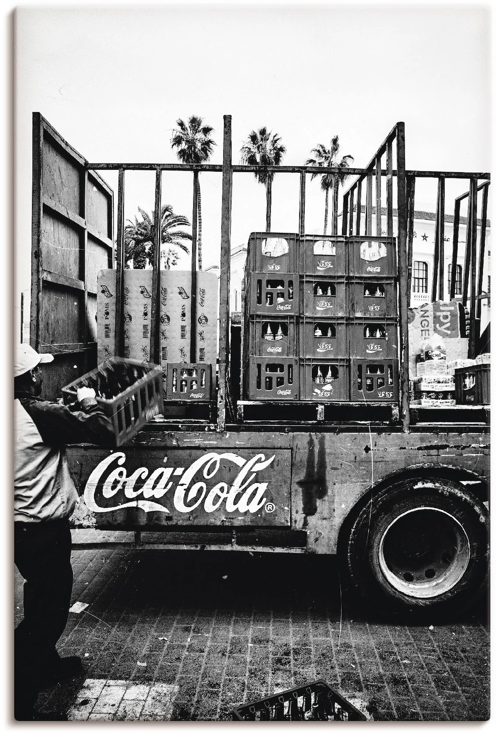 Artland Wandbild "CocaCola-LKW in El Jadida - Marokko", Auto, (1 St.), als günstig online kaufen