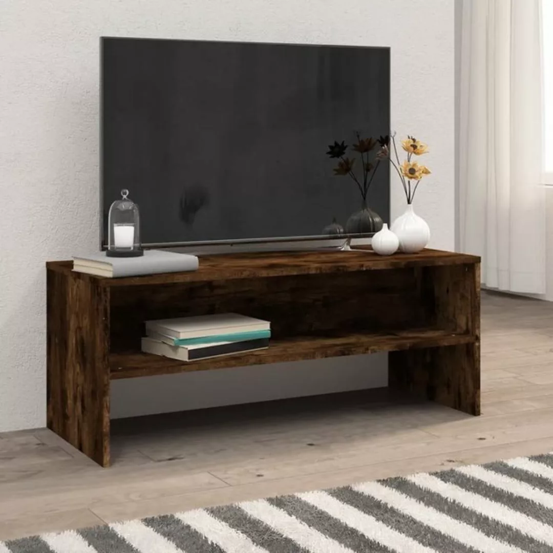 vidaXL TV-Schrank TV-Schrank Räuchereiche 100x40x40 cm Holzwerkstoff (1-St) günstig online kaufen