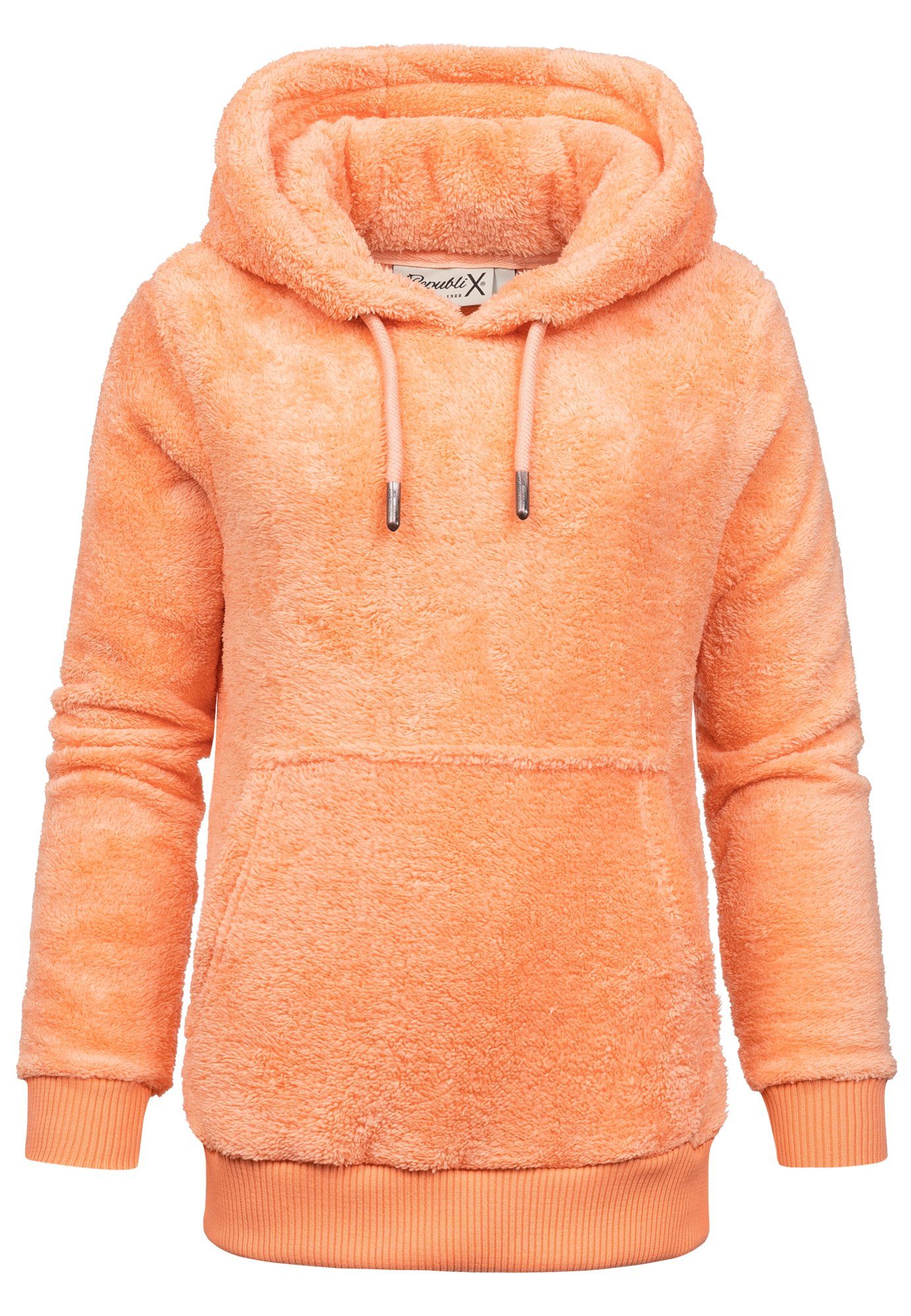 REPUBLIX Kapuzenpullover CHARLIZE Damen Teddy Sweatjacke günstig online kaufen