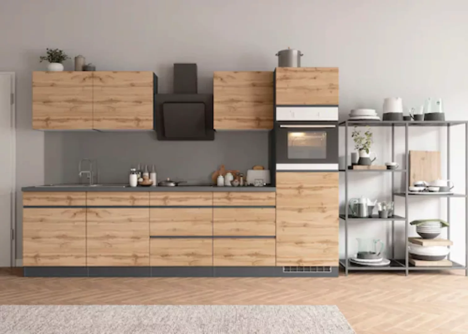 KOCHSTATION Küchenzeile "KS-Riesa", Stellbreite 300 cm, ohne E-Geräte günstig online kaufen