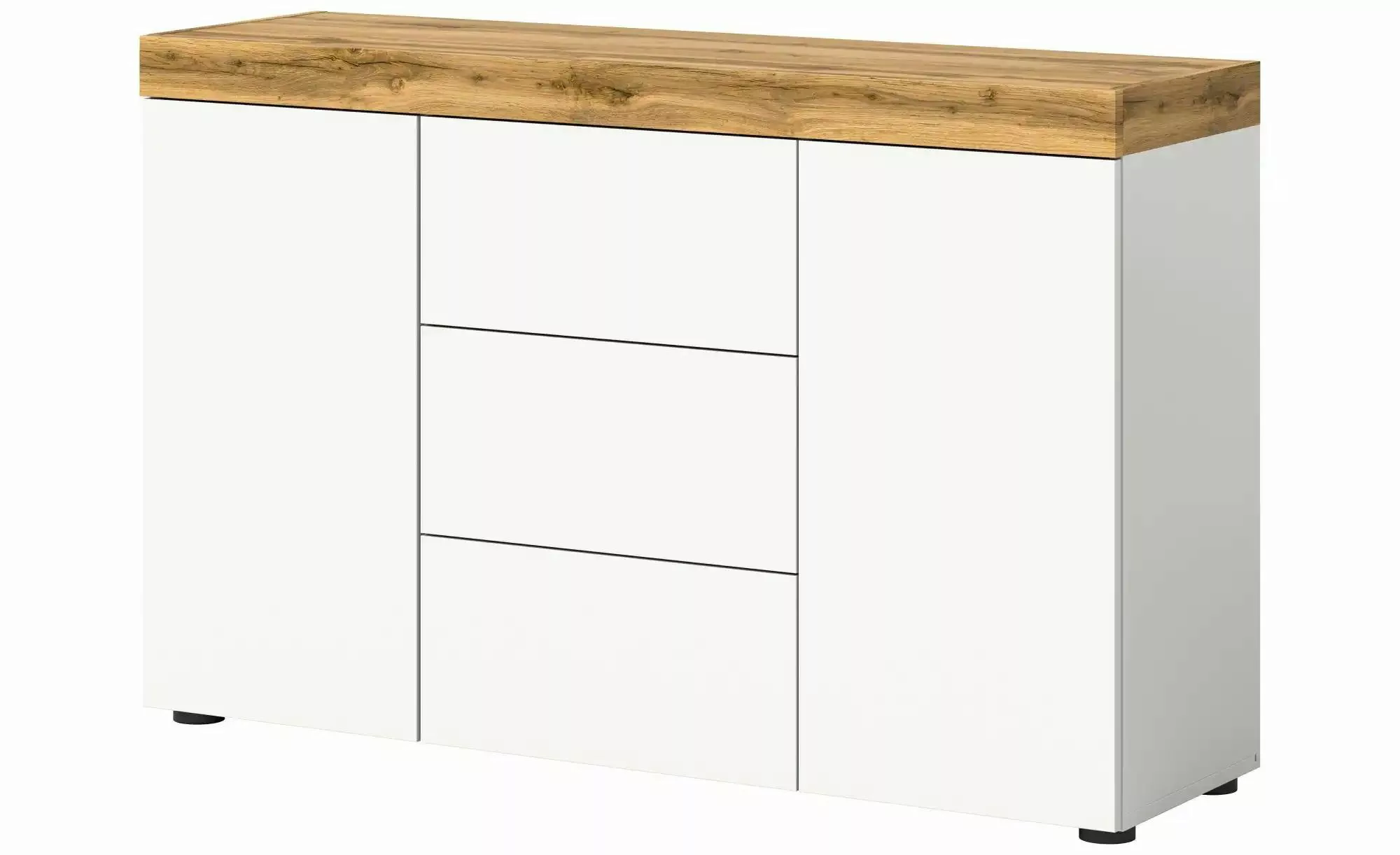 Sideboard  Karlso ¦ weiß ¦ Maße (cm): B: 125 H: 80 Kommoden & Sideboards > günstig online kaufen