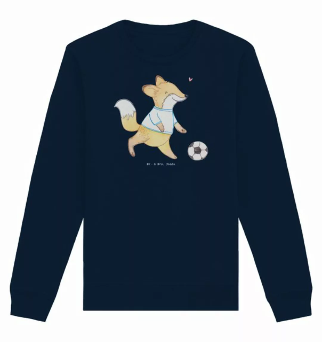 Mr. & Mrs. Panda Longpullover Größe XXL Fuchs Fußball spielen - French Navy günstig online kaufen