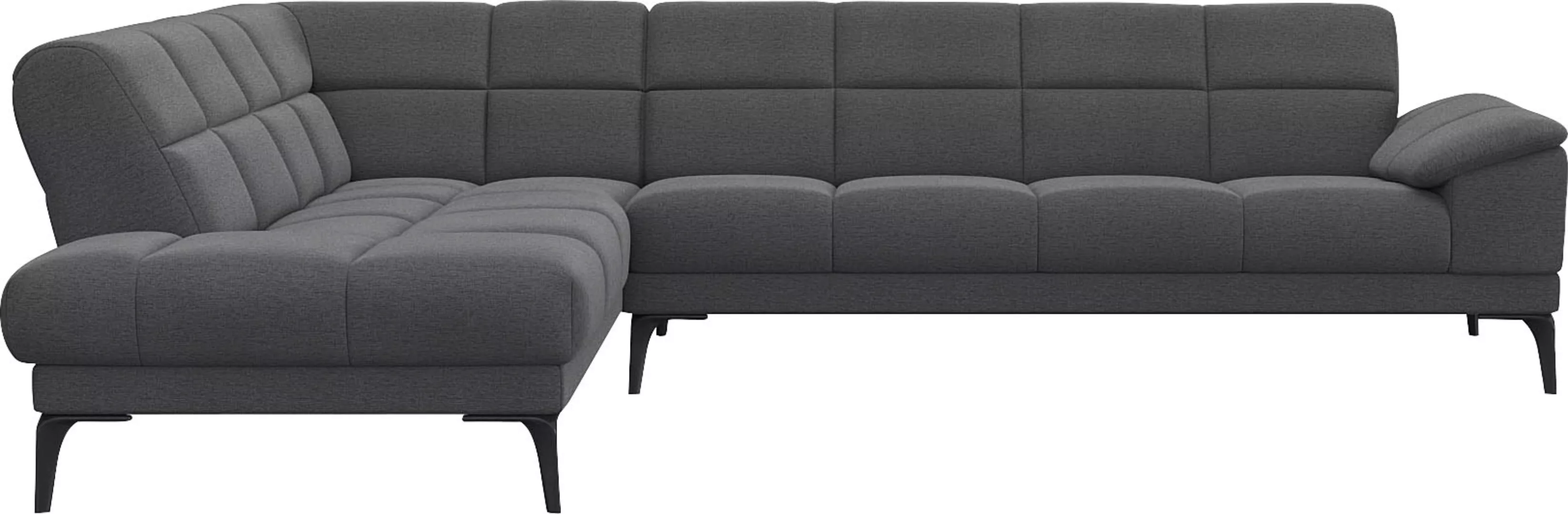 FLEXLUX Ecksofa »Viale L-Form, mit attraktiver und aktueller Rückensteppung günstig online kaufen