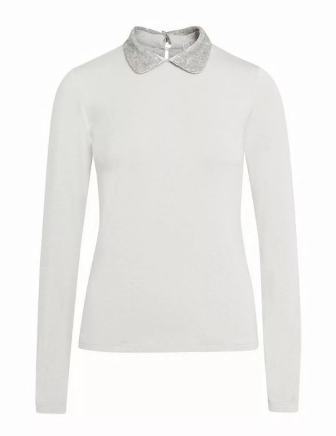 Brigitte von Boch Langarmshirt Poincy Jersey-Shirt silbergrau günstig online kaufen