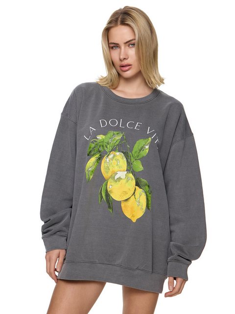 Worldclassca Sweatshirt Worldclassca Oversized Sweatshirt LA DOLCE VITA Pri günstig online kaufen