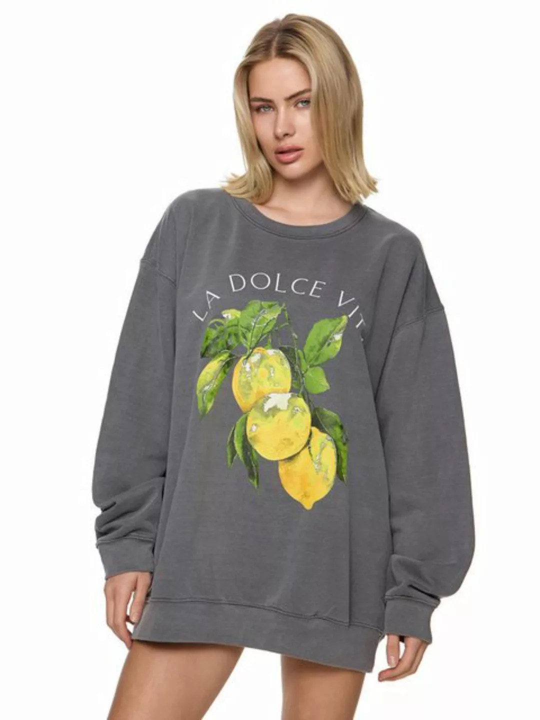 Worldclassca Sweatshirt Worldclassca Oversized Sweatshirt LA DOLCE VITA Pri günstig online kaufen