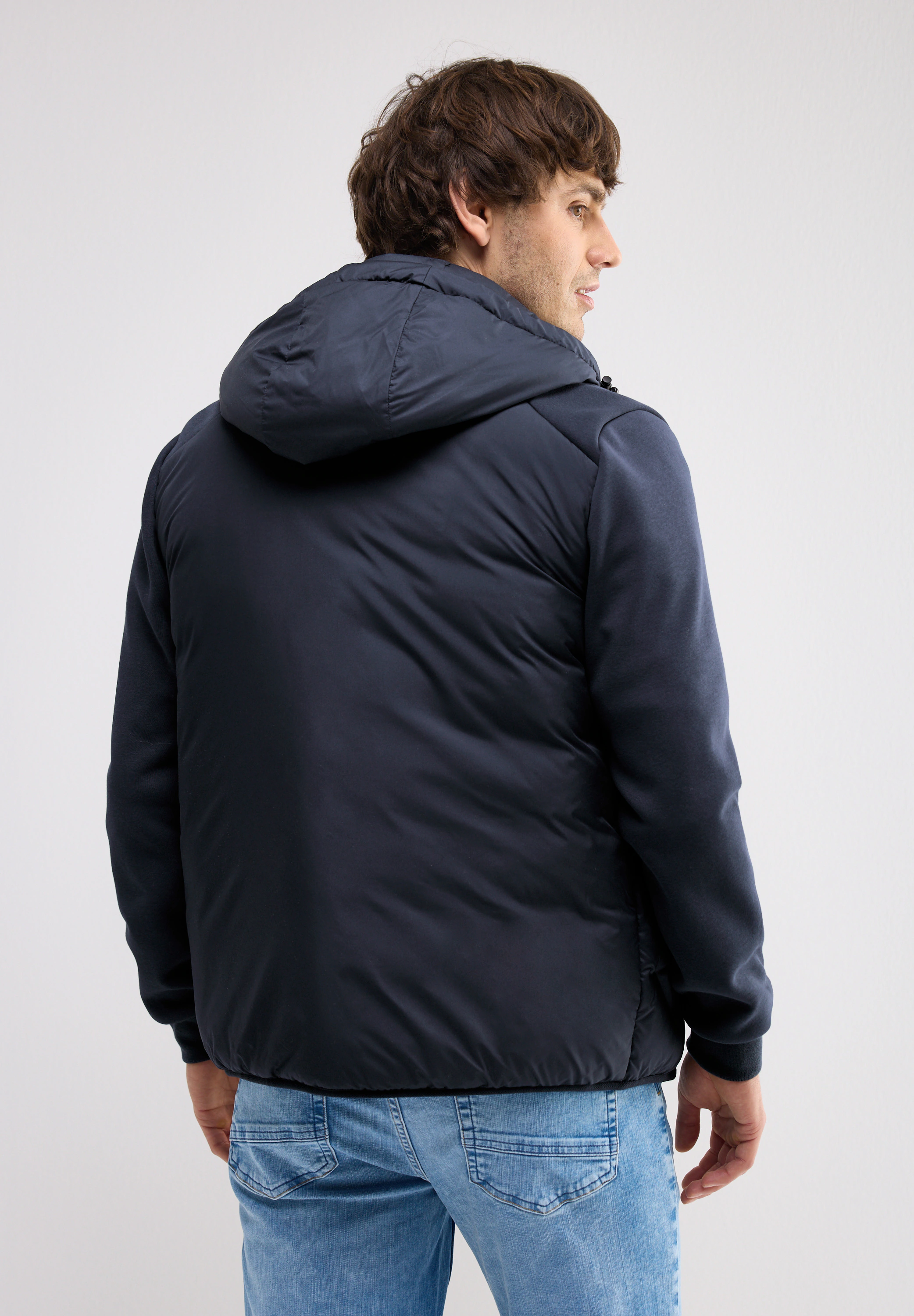 STREET ONE MEN Steppjacke, mit Kapuze, mit Kapuze mit Tunnelzugband günstig online kaufen