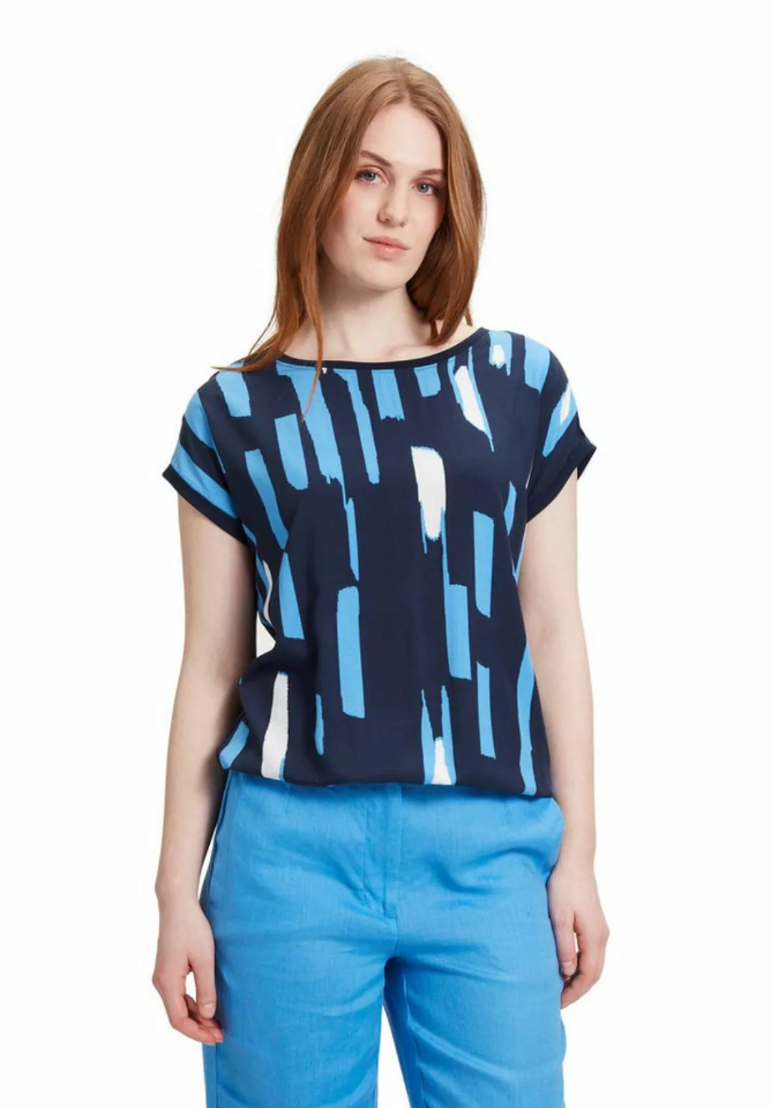 Betty&Co Kurzarmshirt Betty & Co Casual-Shirt mit Print (1-tlg) Druck günstig online kaufen