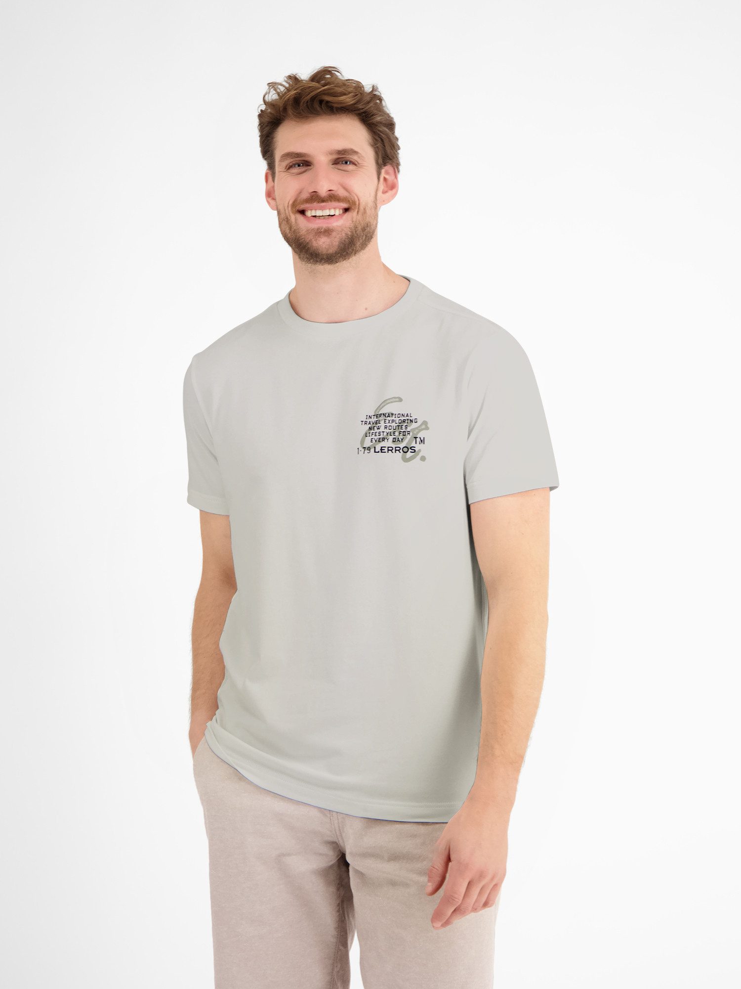 LERROS T-Shirt "LERROS Herren T-Shirt in Waffel-Piqué" günstig online kaufen