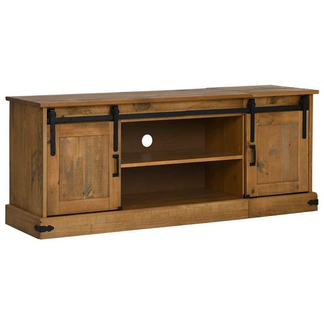 vidaXL TV-Schrank TV-Schrank HALDEN 2 Schiebetüren 150x40x60 cm Massivholz günstig online kaufen