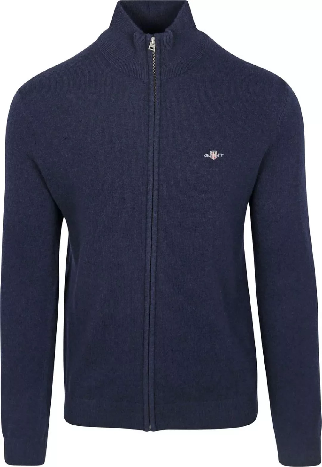 Gant Strickjacke Wool Blend Navy - Größe 3XL günstig online kaufen