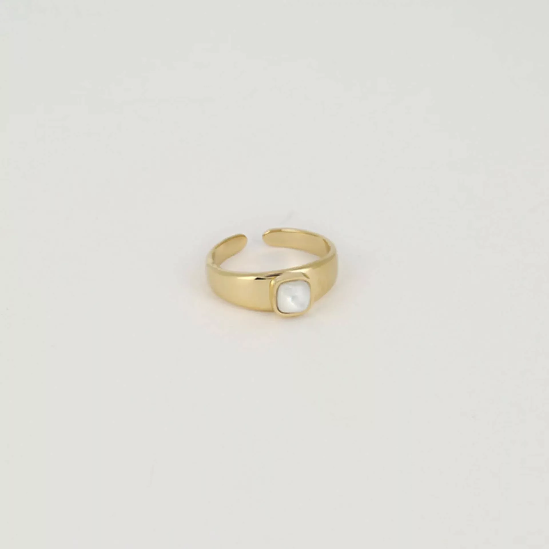 Zag Bijoux Ring mit Stein Gold/Perlmutt weiß günstig online kaufen