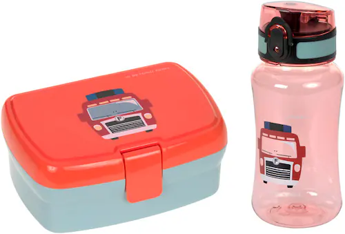 LÄSSIG Lunchbox »Tiny Drivers, Fire Engine«, (Set, 2 tlg.), mit Trinkflasch günstig online kaufen