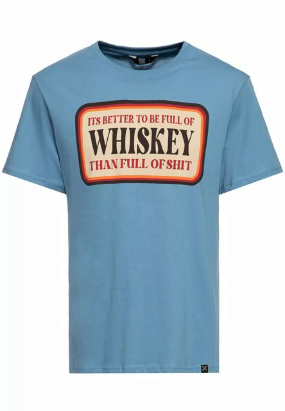 KingKerosin Print-Shirt Whiskey (1-tlg) mit Print auf Vorder- und Rückseite günstig online kaufen