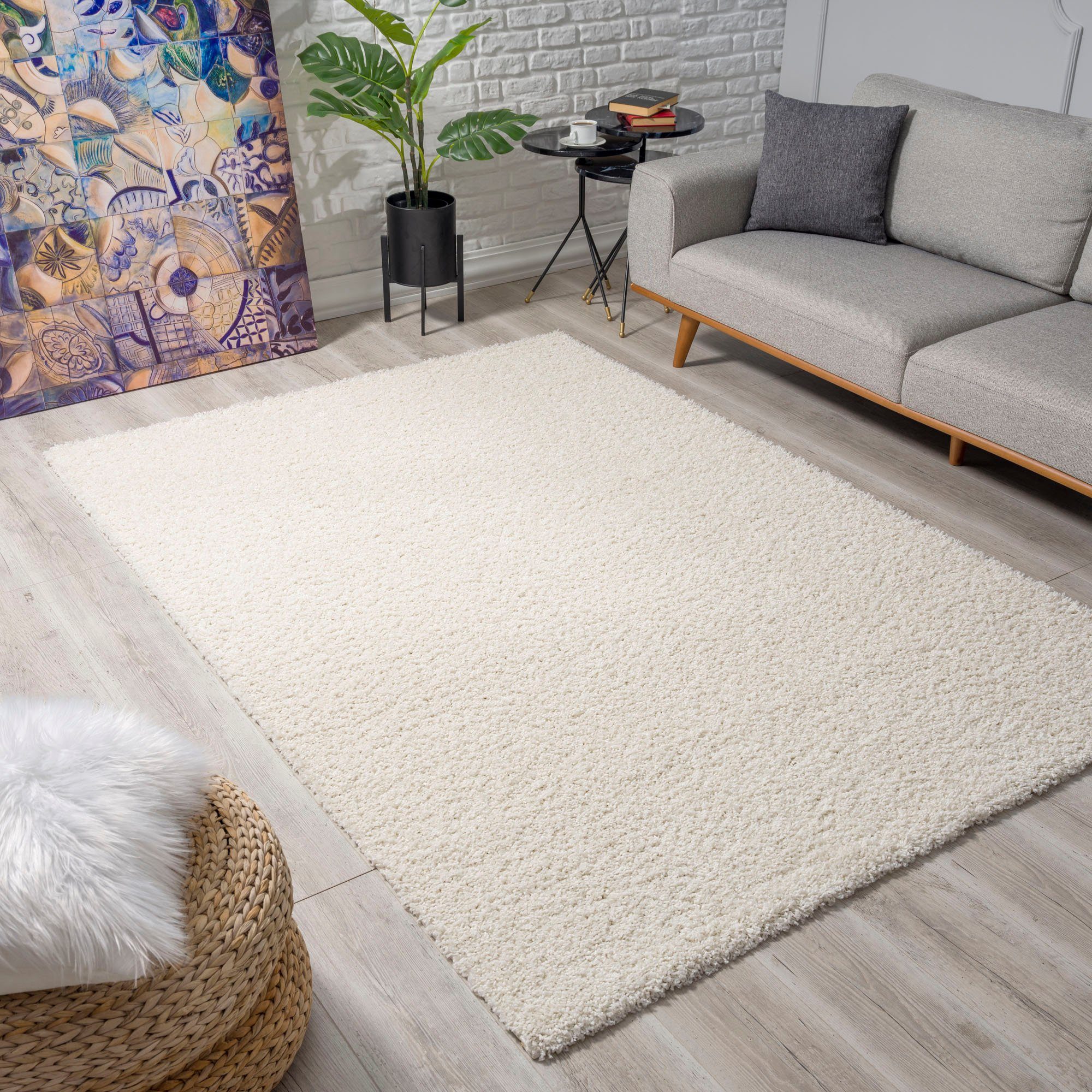 Sanat Hochflor-Teppich »LOCA«, rechteckig, 30 mm Höhe, Wohnzimmer, Langflor günstig online kaufen