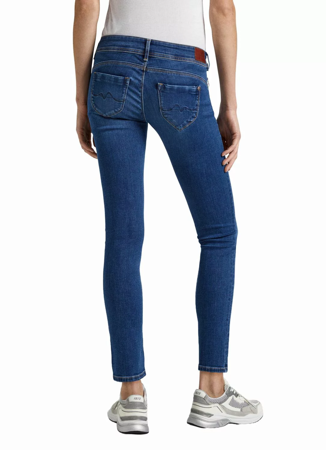 Pepe Jeans Damen Jeans SLIM JEANS LW - Slim Fit - Blau - Medium Used günstig online kaufen