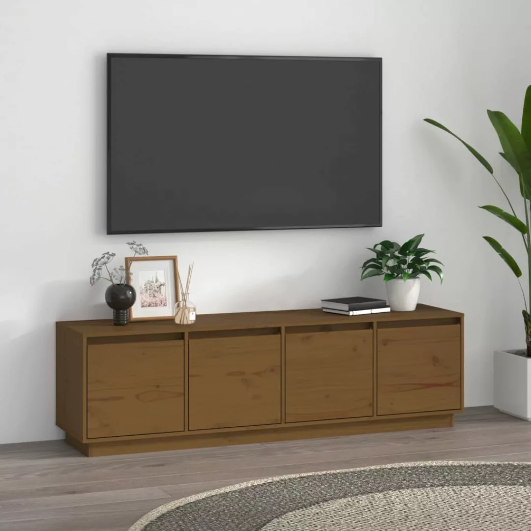 Vidaxl Tv-schrank Honigbraun 156x37x45 Cm Massivholz Kiefer günstig online kaufen