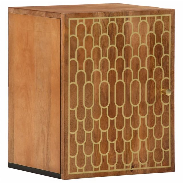 vidaXL Badezimmerspiegelschrank Bad-Wandschrank 38x33x48 cm Massivholz Mang günstig online kaufen