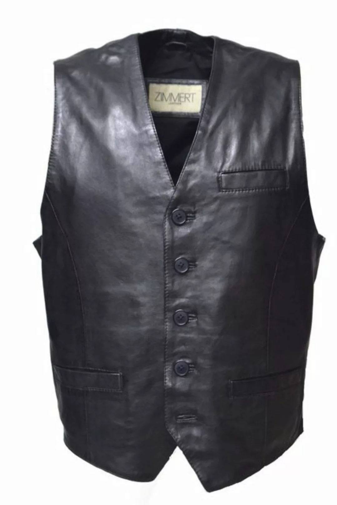 Zimmert Leather Lederweste Nico mit praktischen Taschen, besonders weiches günstig online kaufen