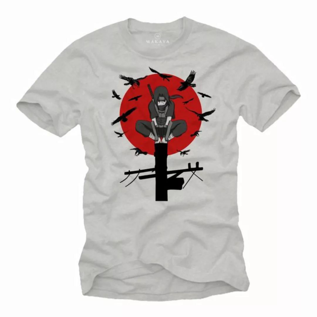 MAKAYA Print-Shirt Anime Motiv Itachi Comic Ninja Cosplay mit Druck, aus Ba günstig online kaufen