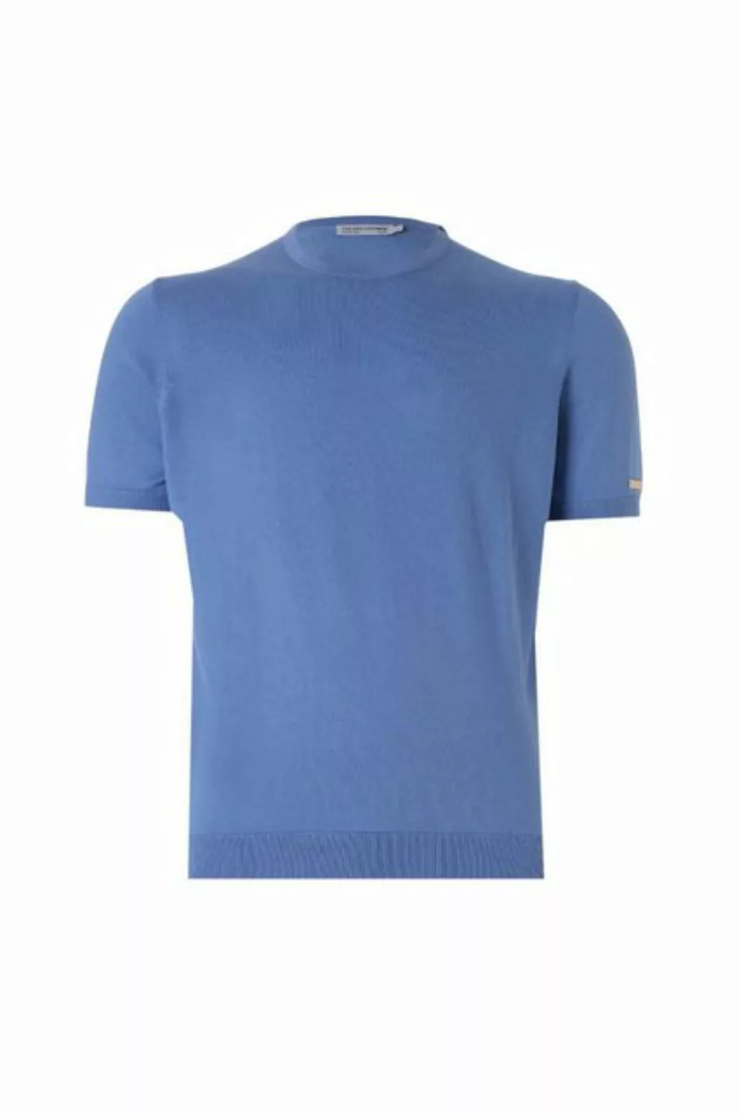 Silk and Cashmere T-Shirt Herren-Strick-T-Shirt aus Seide-Kaschmir, Rundhal günstig online kaufen