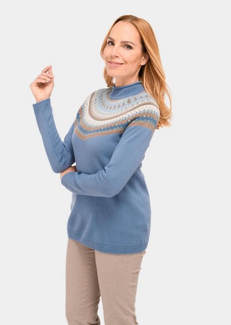 GOLDNER Strickpullover Norweger-Pullover mit wärmender Schurwolle günstig online kaufen