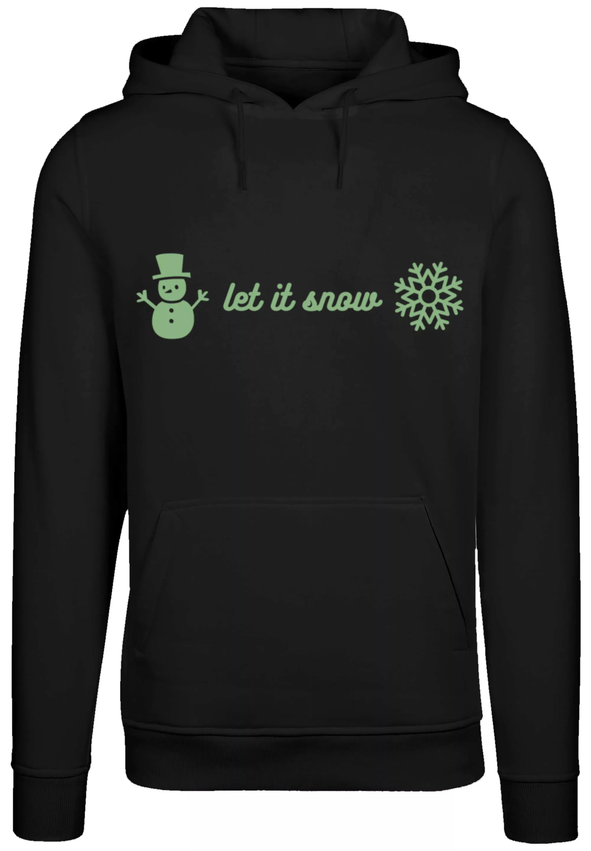 F4NT4STIC Kapuzenpullover "Weihnachten let it snow", Premium Qualität, Weih günstig online kaufen